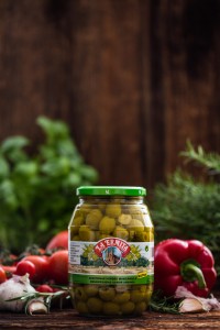 Oliwki Zielone Manzanilla  bez pestki w zalewie anchoa 1l ( 490g)