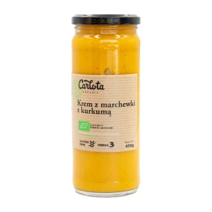 zupa krem wegańska z marchewki z kurkumą 450g